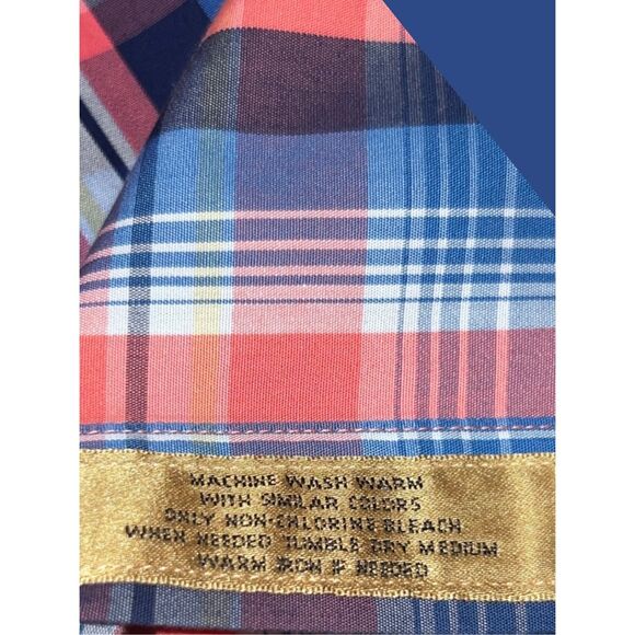 NWOT Gold Label Roundtree & Yorke Fitted Non-Iron Button Up Shirt Size L #4 - Picture 5 of 5